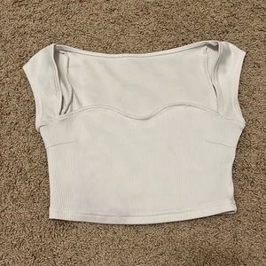 sweetheart neck crop